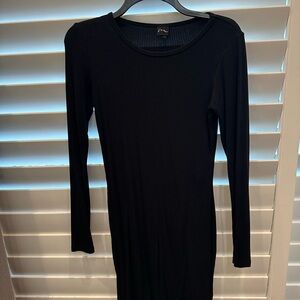 Art Class Black Long Sleeve Bodycon Dress